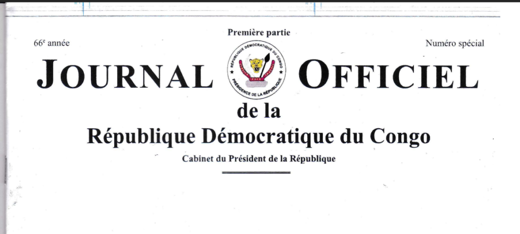 Aménagement du territoire RDC